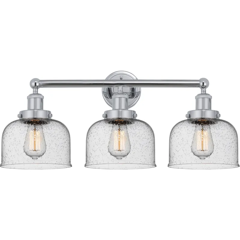 Bell 3 Light 24.5 inch Polished Chrome Bath Vanity Light Wall Light