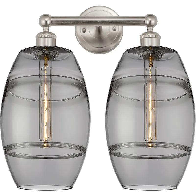 Edison Vaz 2 Light 17 inch Satin Nickel Bath Vanity Light Wall Light