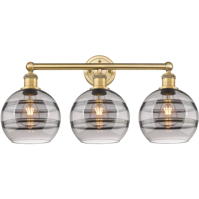 Edison Rochester 3 Light 26 inch Brushed Brass Bath Vanity Light Wall Light