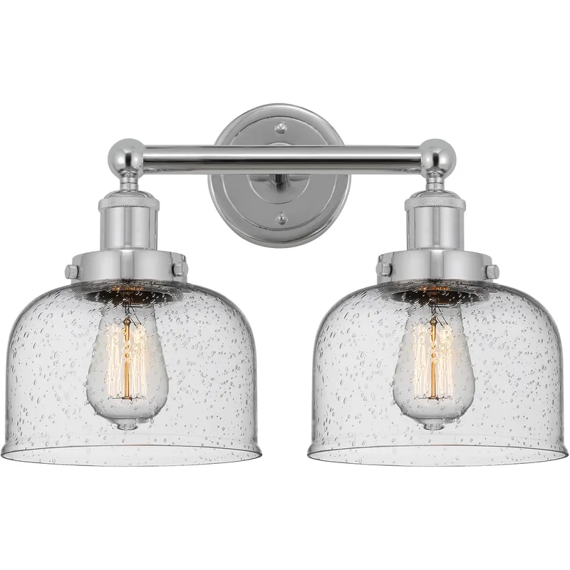 Bell 2 Light 15.5 inch Polished Chrome Bath Vanity Light Wall Light