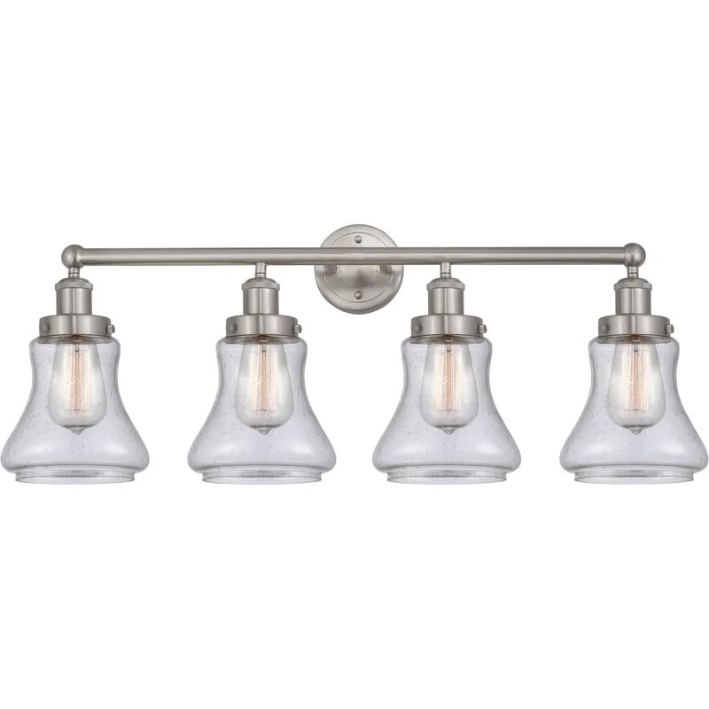 Bellmont 4 Light 33.5 inch Brushed Satin Nickel Bath Vanity Light Wall Light