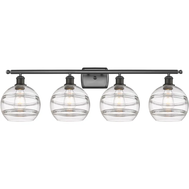 Ballston Rochester 4 Light 38 inch Oil Rubbed Bronze Bath Vanity Light Wall Light
