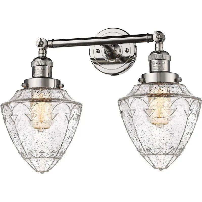 Franklin Restoration Bullet LED 18 inch Polished Nickel Bath Vanity Light Wall Light