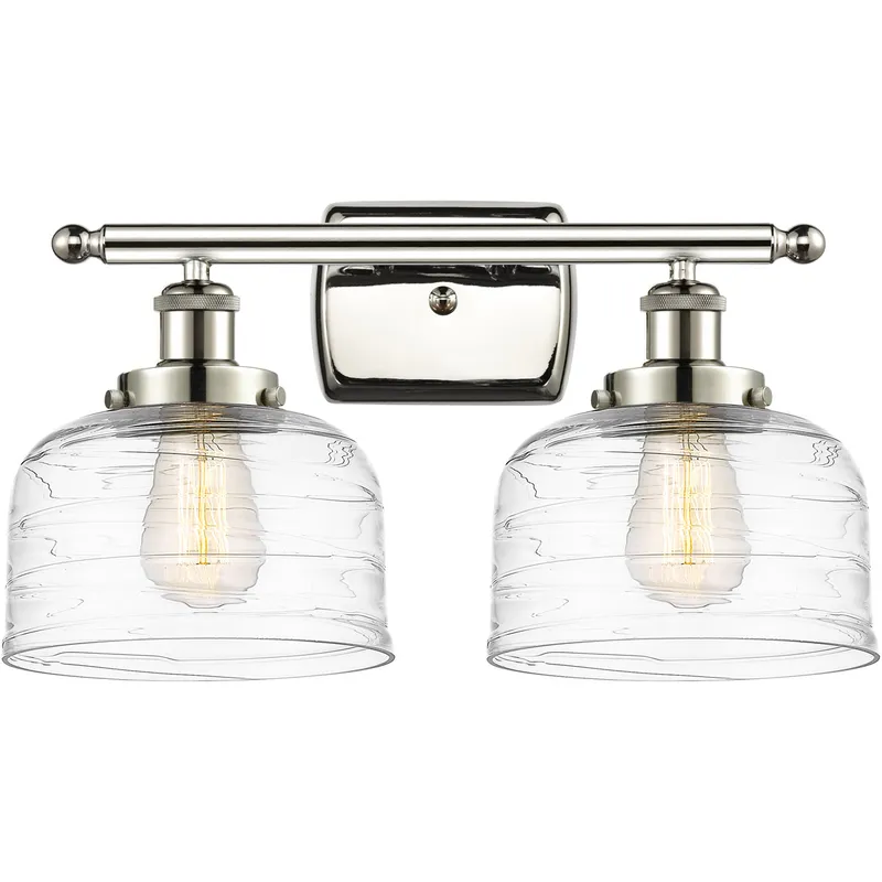 Ballston Bell 2 Light 16 inch Polished Nickel Bath Vanity Light Wall Light