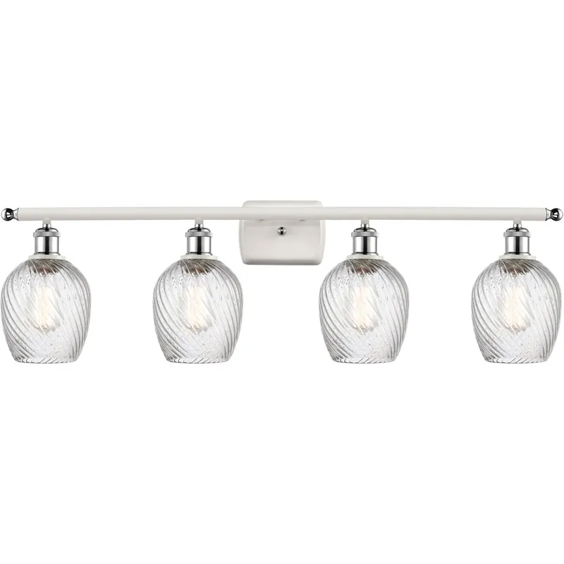 Ballston Salina LED 36 inch White and Polished Chrome Bath Vanity Light Wall Light, Ballston