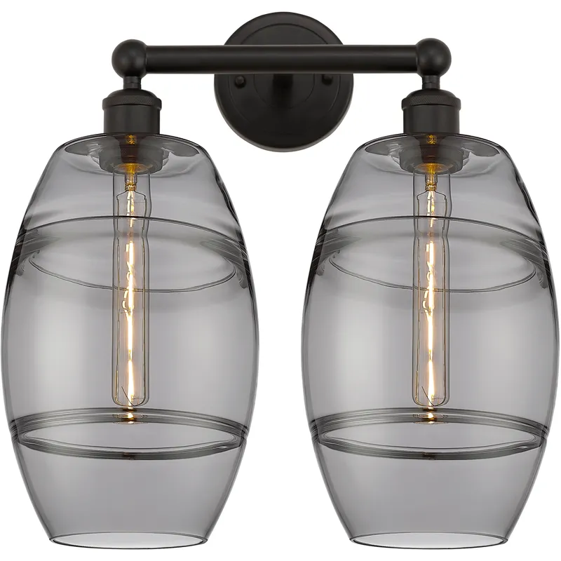 Edison Vaz 2 Light 17 inch Oil Rubbed Bronze Bath Vanity Light Wall Light