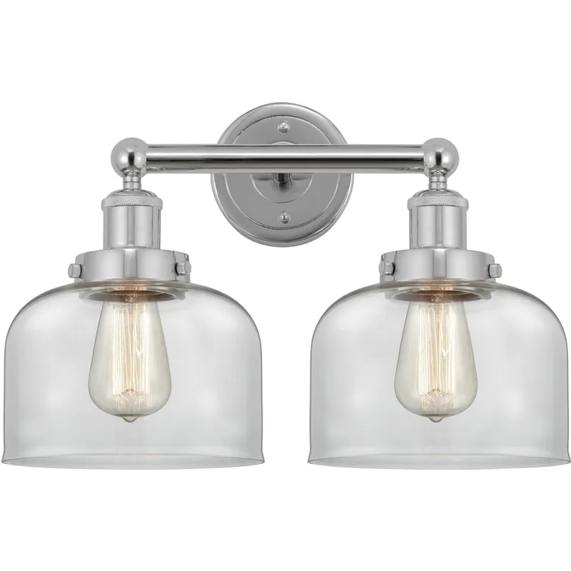 Bell 2 Light 15.5 inch Polished Chrome Bath Vanity Light Wall Light
