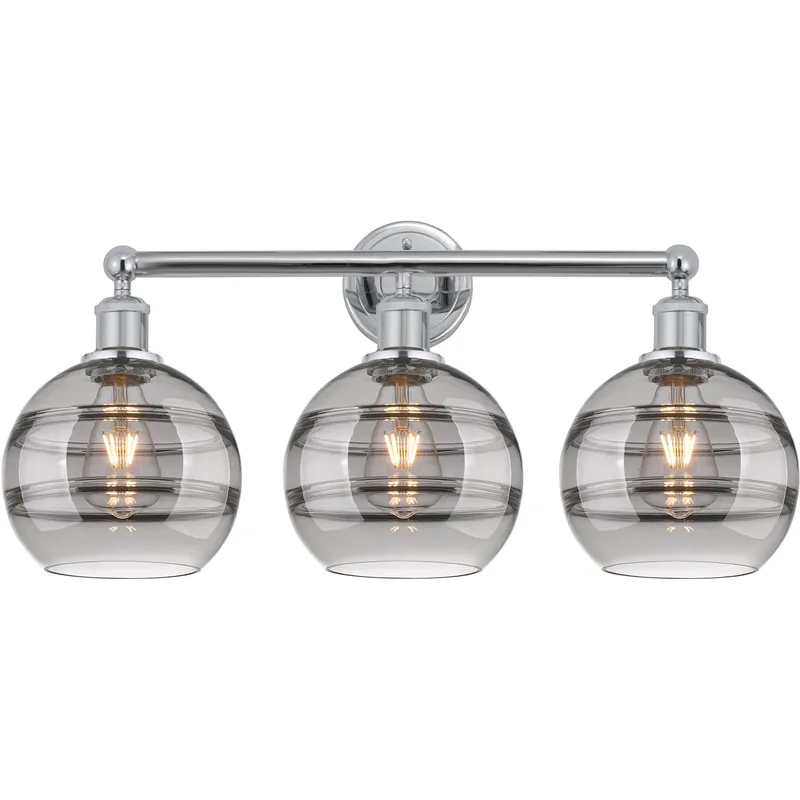 Edison Rochester 3 Light 26 inch Polished Chrome Bath Vanity Light Wall Light