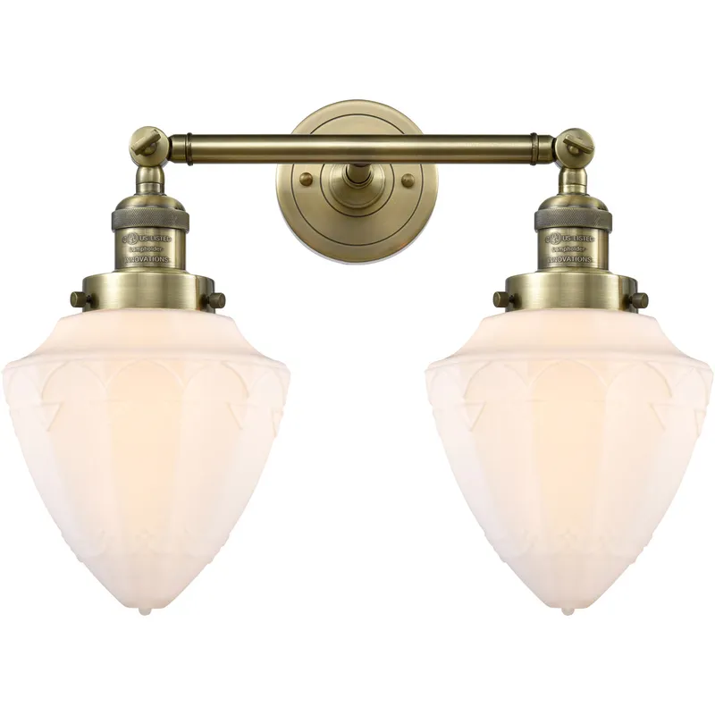 Franklin Restoration Bullet LED 18 inch Antique Brass Bath Vanity Light Wall Light
