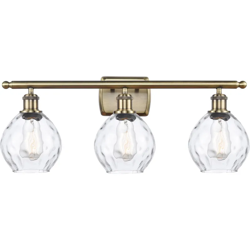 Ballston Small Waverly LED 26 inch Antique Brass Bath Vanity Light Wall Light, Ballston