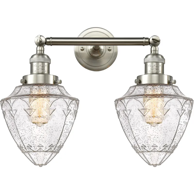 Franklin Restoration Bullet LED 18 inch Brushed Satin Nickel Bath Vanity Light Wall Light