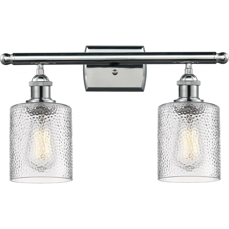 Ballston Cobbleskill LED 16 inch Polished Chrome Bath Vanity Light Wall Light in Clear Glass, Ballston