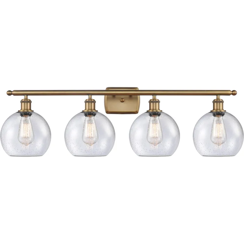 Ballston Athens 4 Light 36 inch Brushed Brass Bath Vanity Light Wall Light