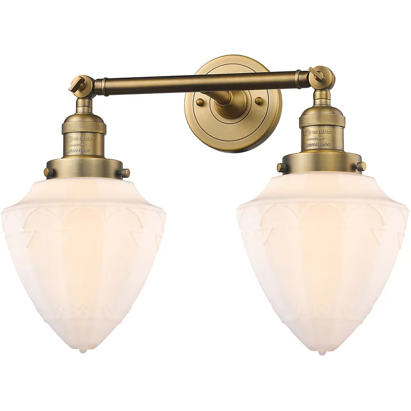 Franklin Restoration Bullet LED 18 inch Brushed Brass Bath Vanity Light Wall Light