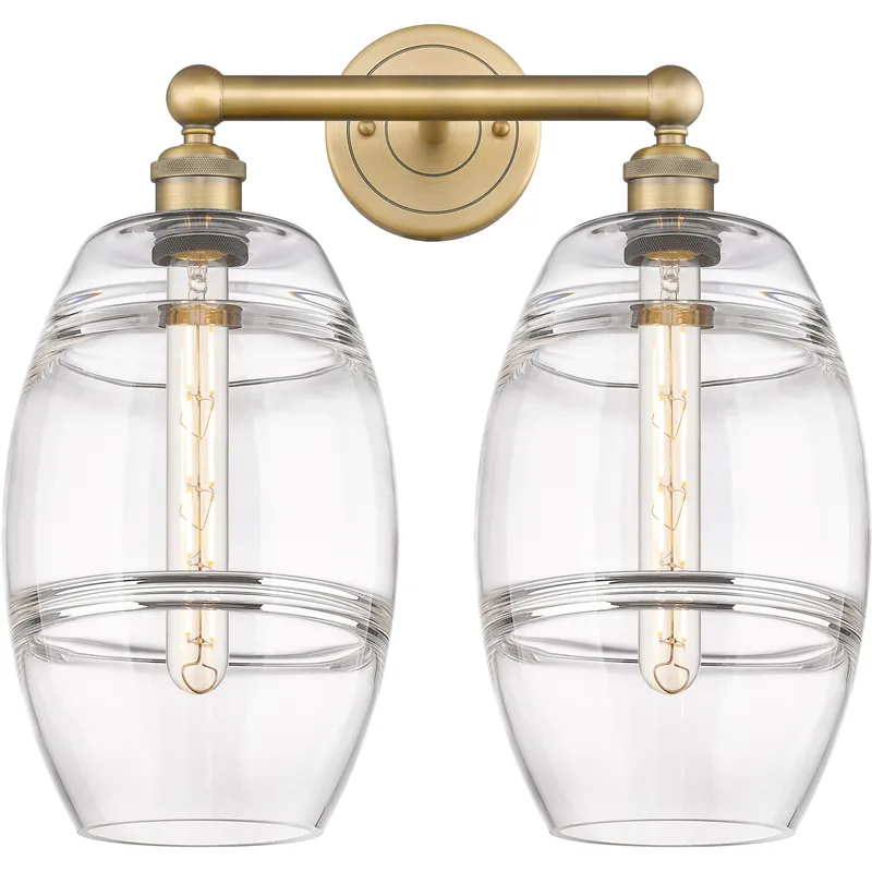 Edison Vaz 2 Light 17 inch Brushed Brass Bath Vanity Light Wall Light