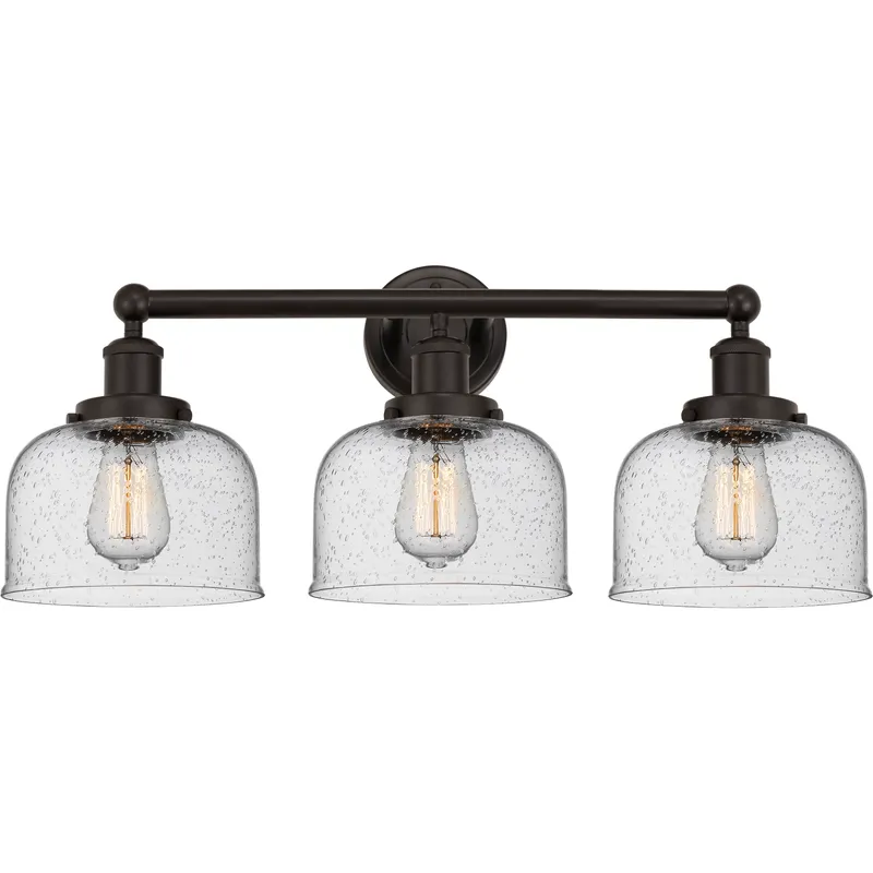 Bell 3 Light 24.5 inch Oil Rubbed Bronze Bath Vanity Light Wall Light