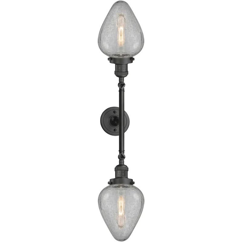 Franklin Restoration Geneseo 2 Light 17 inch Oil Rubbed Bronze Bath Vanity Light Wall Light, Franklin Restoration