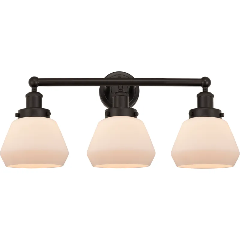 Fulton 3 Light 24.5 inch Oil Rubbed Bronze Bath Vanity Light Wall Light
