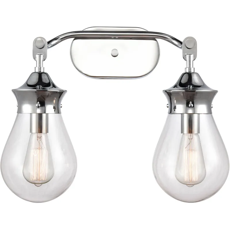 Genesis 2 Light 18.25 inch Polished Chrome Bath Vanity Light Wall Light