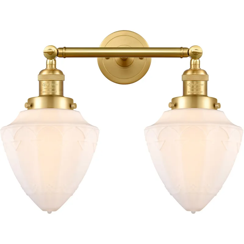 Franklin Restoration Bullet LED 18 inch Satin Gold Bath Vanity Light Wall Light