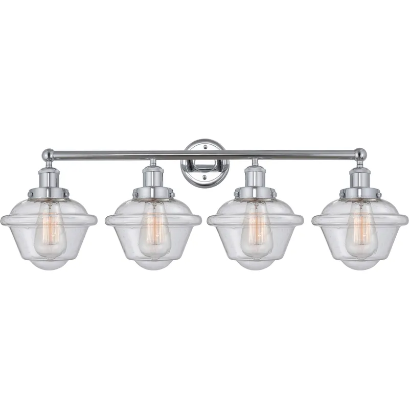 Oxford 4 Light 33.5 inch Polished Chrome Bath Vanity Light Wall Light