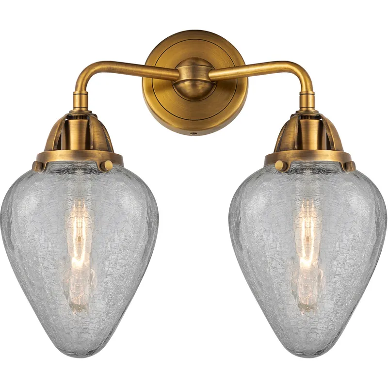 Nouveau 2 Geneseo LED 15 inch Brushed Brass Bath Vanity Light Wall Light