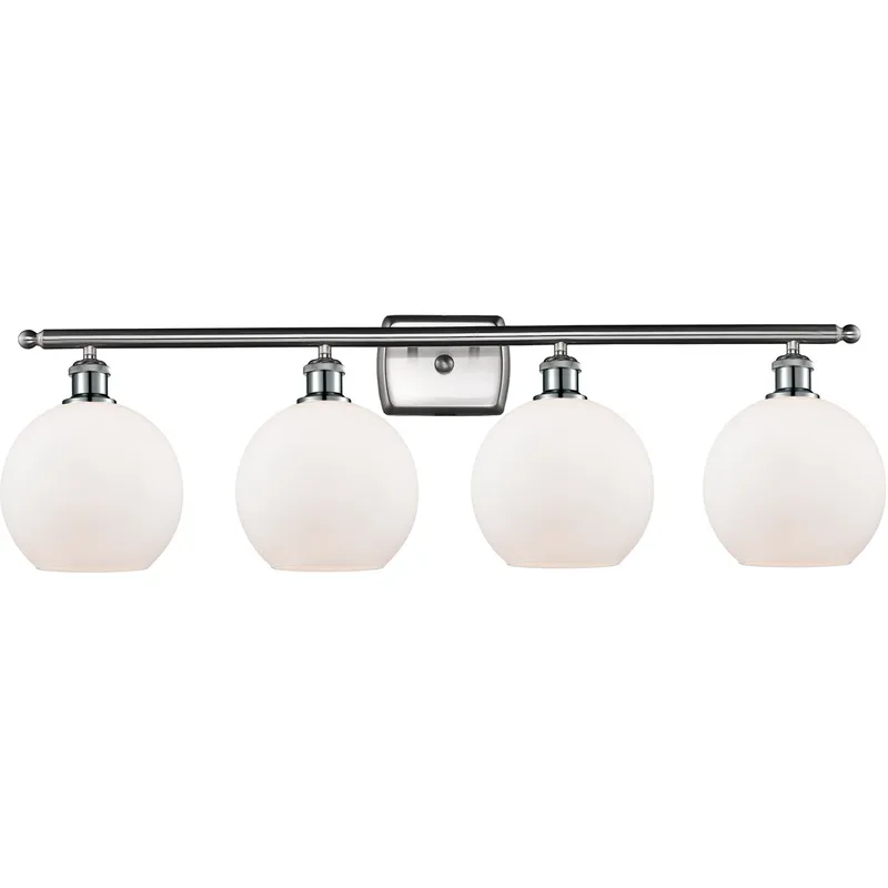 Ballston Athens 4 Light 36 inch Brushed Satin Nickel Bath Vanity Light Wall Light