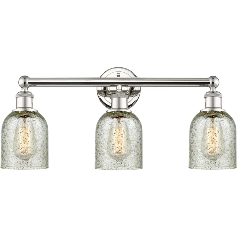 Caledonia 3 Light 23 inch Polished Nickel Bath Vanity Light Wall Light in Mica