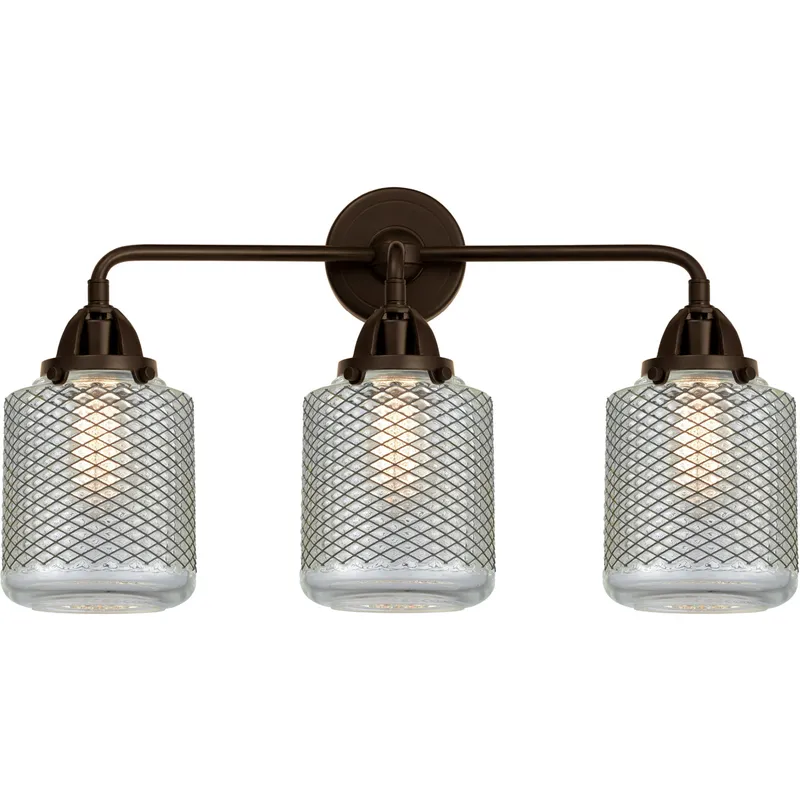 Nouveau 2 Stanton 3 Light 24 inch Oil Rubbed Bronze Bath Vanity Light Wall Light