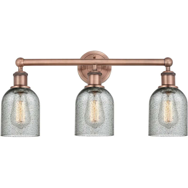 Caledonia 3 Light 23 inch Antique Copper Bath Vanity Light Wall Light in Charcoal