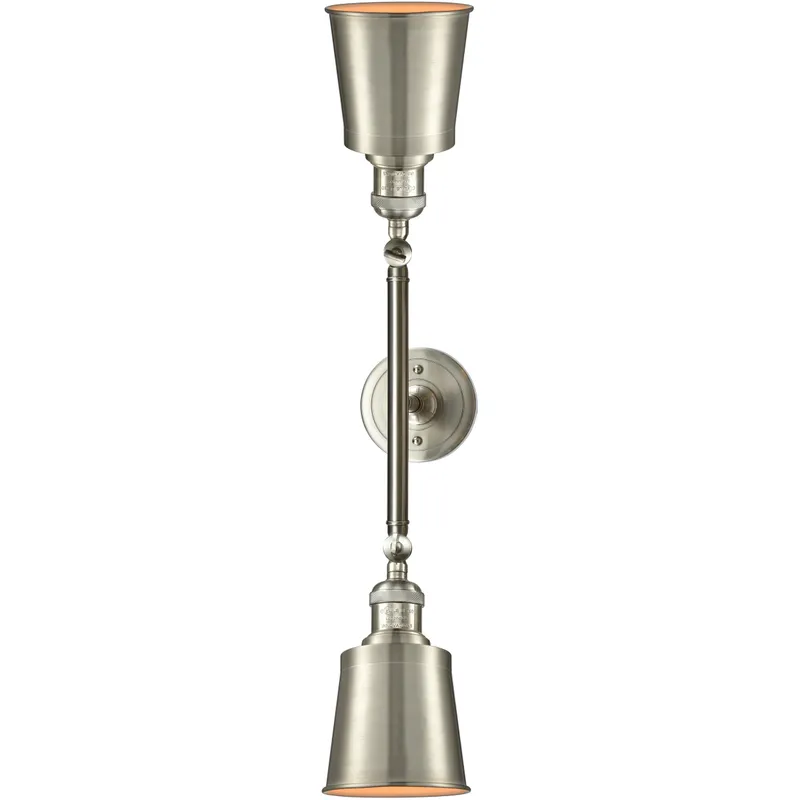 Franklin Restoration Addison 2 Light 16 inch Brushed Satin Nickel Bath Vanity Light Wall Light, Franklin Restoration