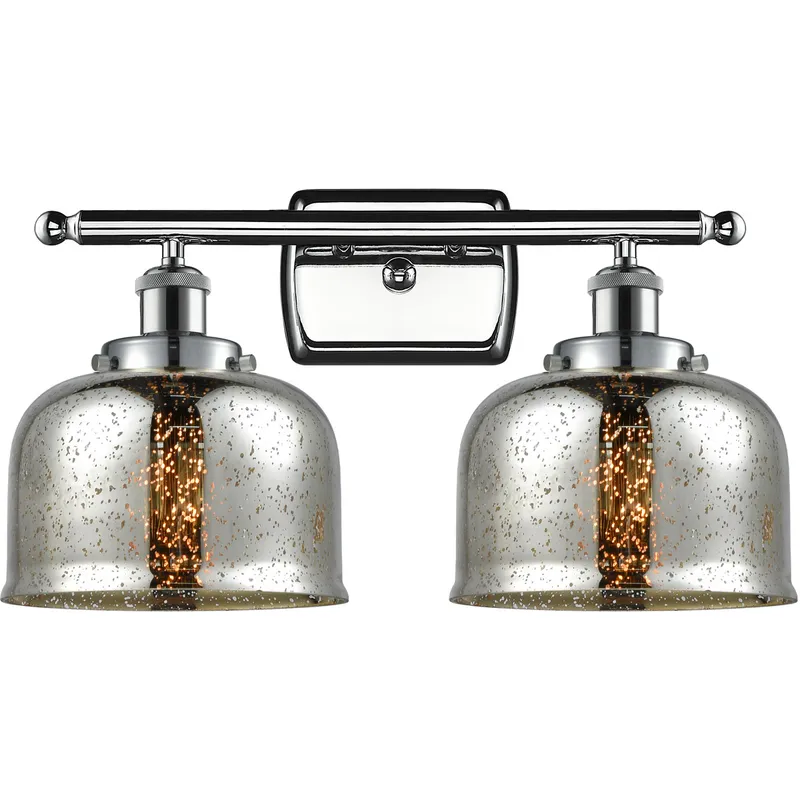 Ballston Bell 2 Light 16 inch Polished Chrome Bath Vanity Light Wall Light