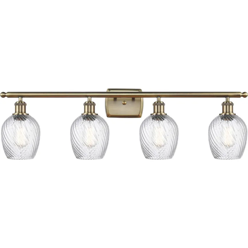 Ballston Salina LED 36 inch Antique Brass Bath Vanity Light Wall Light, Ballston