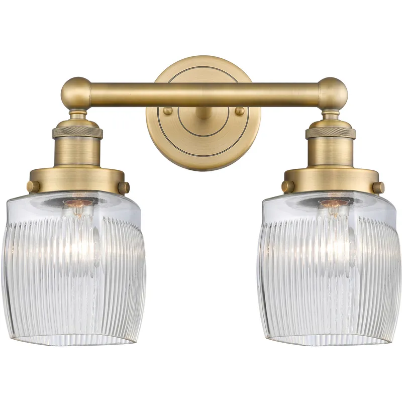Colton 2 Light 15 inch Brushed Brass Bath Vanity Light Wall Light