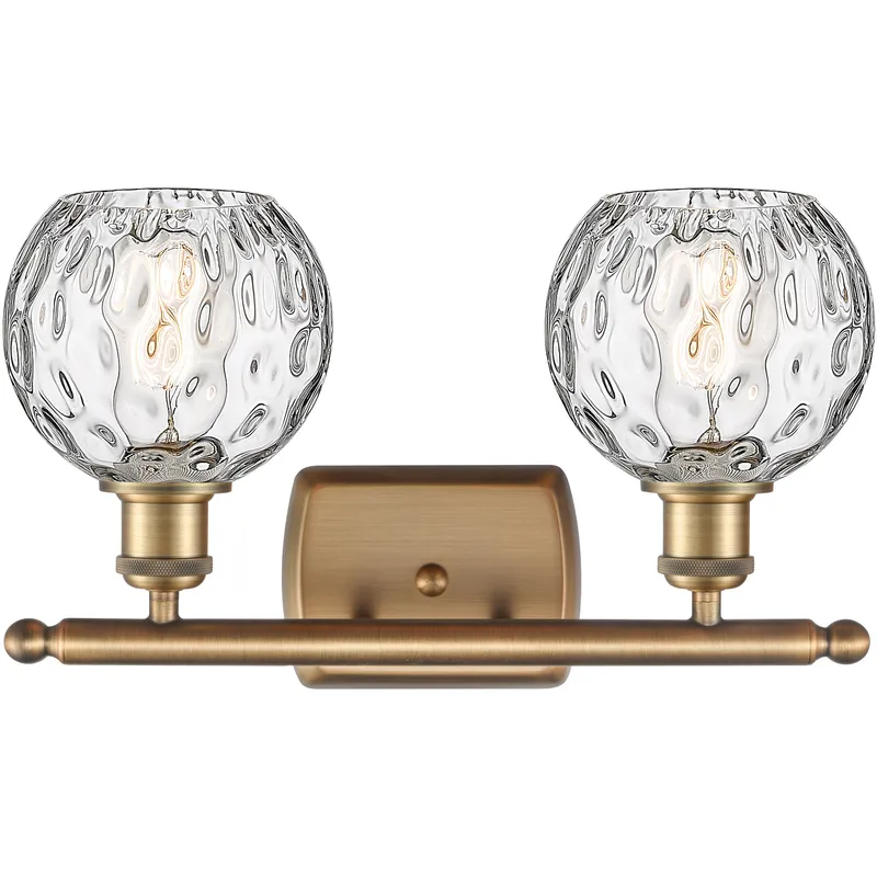 Ballston Athens Water Glass LED 16 inch Brushed Brass Bath Vanity Light Wall Light