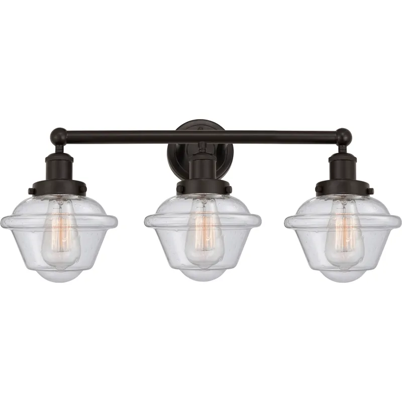 Oxford 3 Light 24.5 inch Oil Rubbed Bronze Bath Vanity Light Wall Light