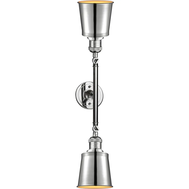 Franklin Restoration Addison 2 Light 16 inch Polished Chrome Bath Vanity Light Wall Light, Franklin Restoration