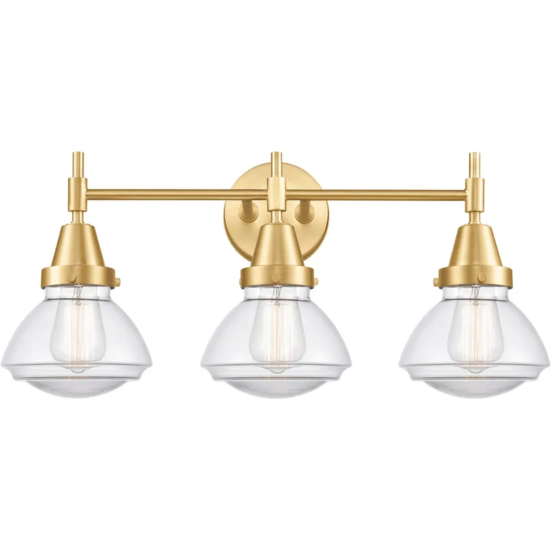 Caden LED 25 inch Satin Gold Bath Vanity Light Wall Light