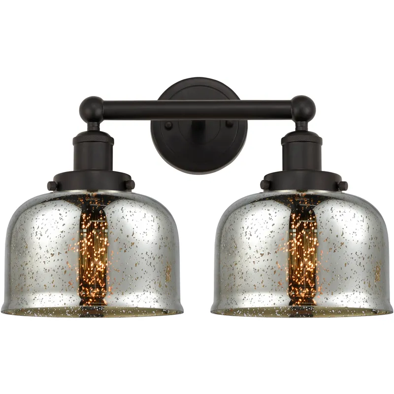 Bell 2 Light 15.5 inch Oil Rubbed Bronze Bath Vanity Light Wall Light