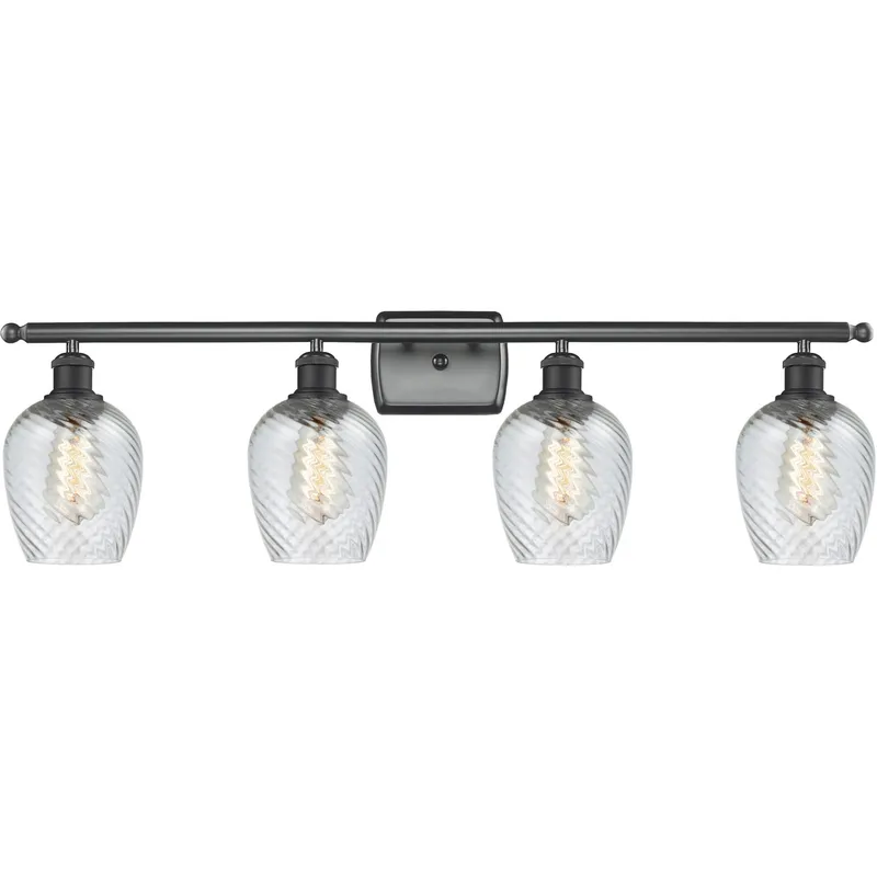 Ballston Salina LED 36 inch Matte Black Bath Vanity Light Wall Light, Ballston