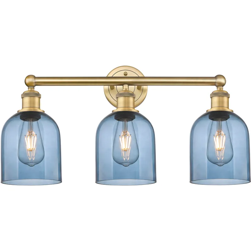 Edison Bella 3 Light 23.5 inch Brushed Brass Bath Vanity Light Wall Light