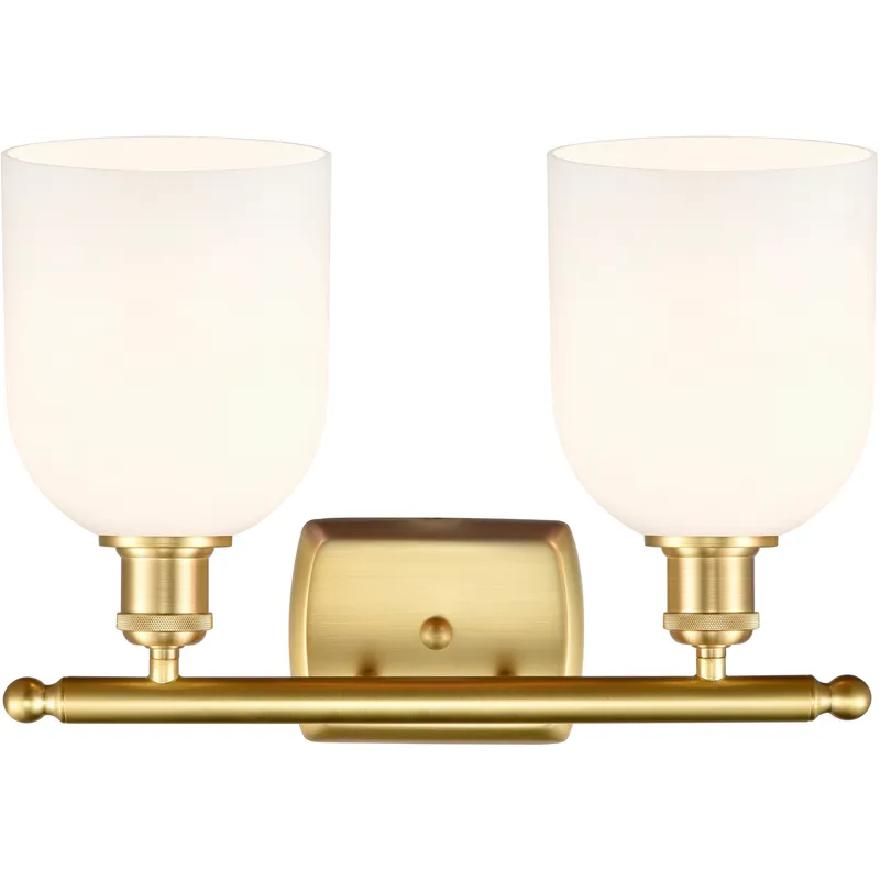 Ballston Bella 2 Light 15.5 inch Satin Gold Bath Vanity Light Wall Light
