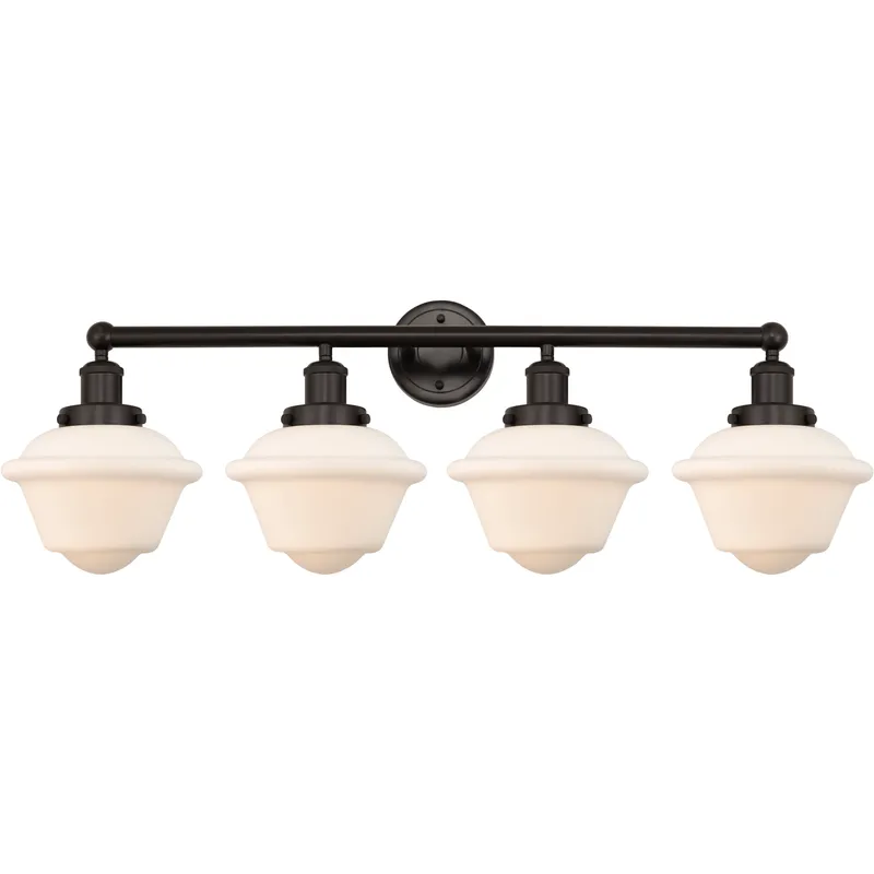 Oxford 4 Light 33.5 inch Oil Rubbed Bronze Bath Vanity Light Wall Light