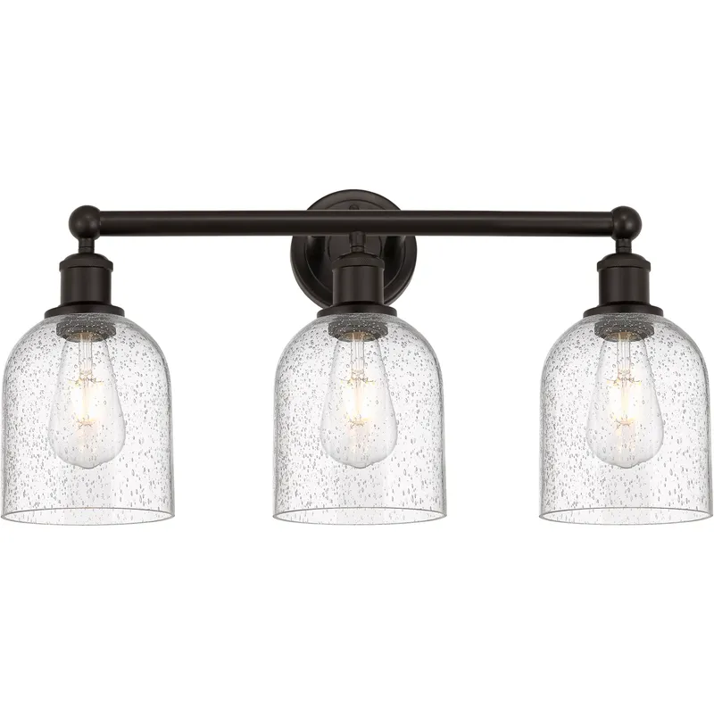 Edison Bella 3 Light 23.5 inch Oil Rubbed Bronze Bath Vanity Light Wall Light