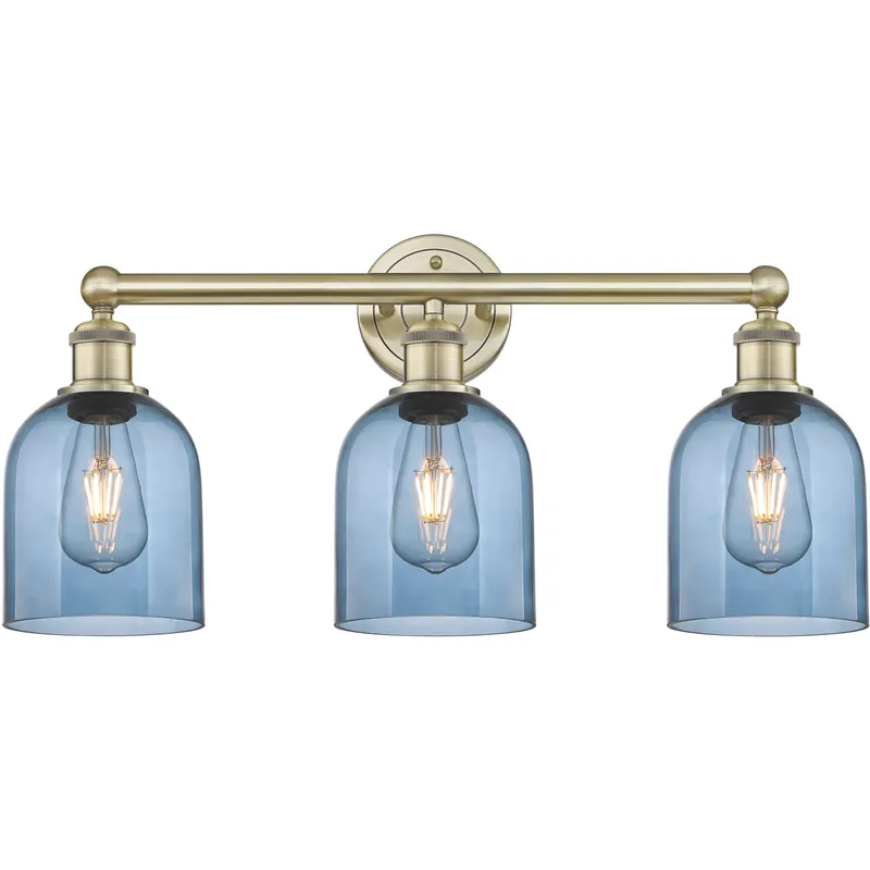 Edison Bella 3 Light 23.5 inch Antique Brass Bath Vanity Light Wall Light