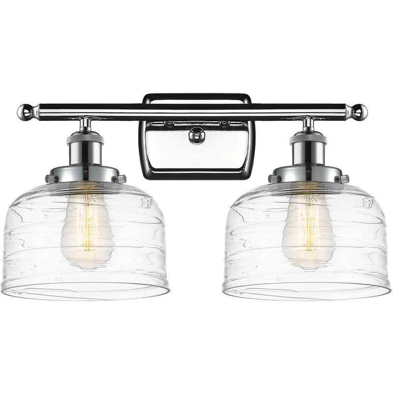 Ballston Bell 2 Light 16 inch Polished Chrome Bath Vanity Light Wall Light