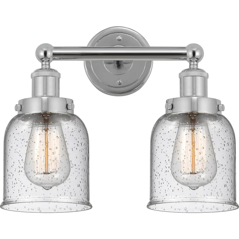 Bell 2 Light 15.5 inch Polished Chrome Bath Vanity Light Wall Light