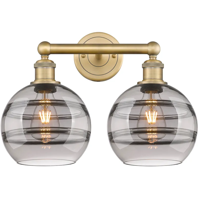Edison Rochester 2 Light 17 inch Brushed Brass Bath Vanity Light Wall Light