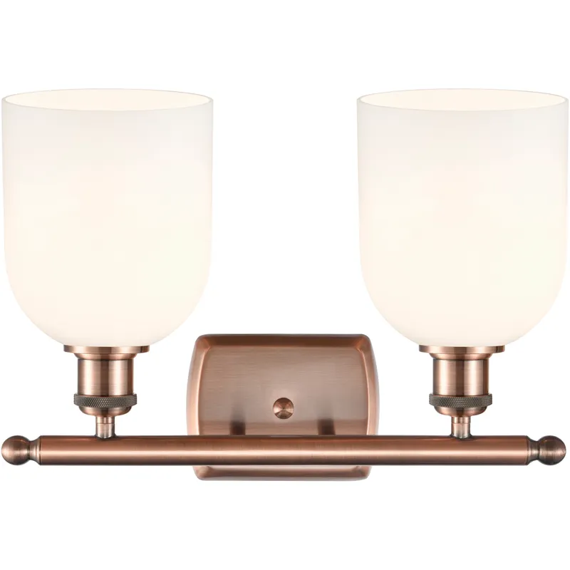 Ballston Bella 2 Light 15.5 inch Antique Copper Bath Vanity Light Wall Light