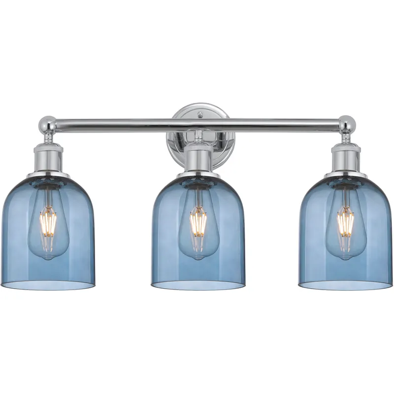 Edison Bella 3 Light 23.5 inch Polished Chrome Bath Vanity Light Wall Light